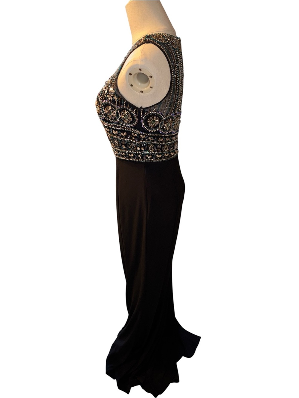 JVN by Jovani Maxi Beaded Dress - Picture 5 of 7